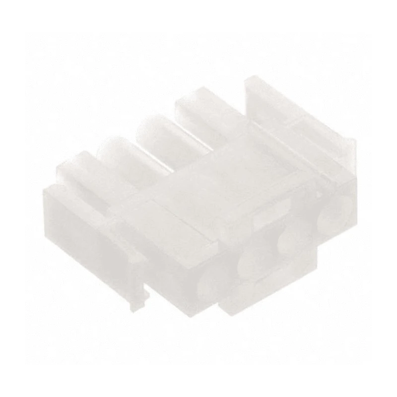 TE Connectivity Universal MATE-N-LOK Male Connector Housing 6.35 mm Pitch 4 Way 1 Row Straight 1-480702-0