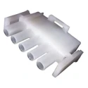 TE Connectivity Universal MATE-N-LOK Male Connector Housing 6.35 mm Pitch 5 Way 1 Row Straight 1-480763-0