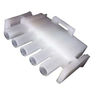 TE Connectivity Universal MATE-N-LOK Male Connector Housing 6.35 mm Pitch 5 Way 1 Row Straight 1-480763-0