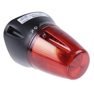 Moflash Red LED Beacon-Buzzer Combination LEDA100-05-02, IP65 Rated, 285V AC/DC, 80 dB Sound Level