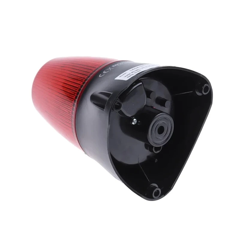 Moflash Red LED Beacon-Buzzer Combination LEDA100-05-02, IP65 Rated, 285V AC/DC, 80 dB Sound Level