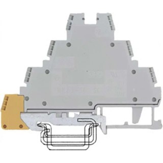 Wieland 7-Way Top Hat Non-Fuse DIN Rail Terminal with Screw Termination 2.5mm² Cable CSA 56.503.8355.0 - WK 2,5-3 D SL /V0