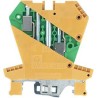 Wieland 4-Way Top Hat Non-Fuse DIN Rail Terminal Block, 4mm² Cable CSA, 12/22 AWG Wire 57.504.9255.0 - WK 4 E SL / U /V0