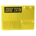 Brady 5 Padlock Lockout Station Acrylic Wall Mounting Safety Lock Station Y405805