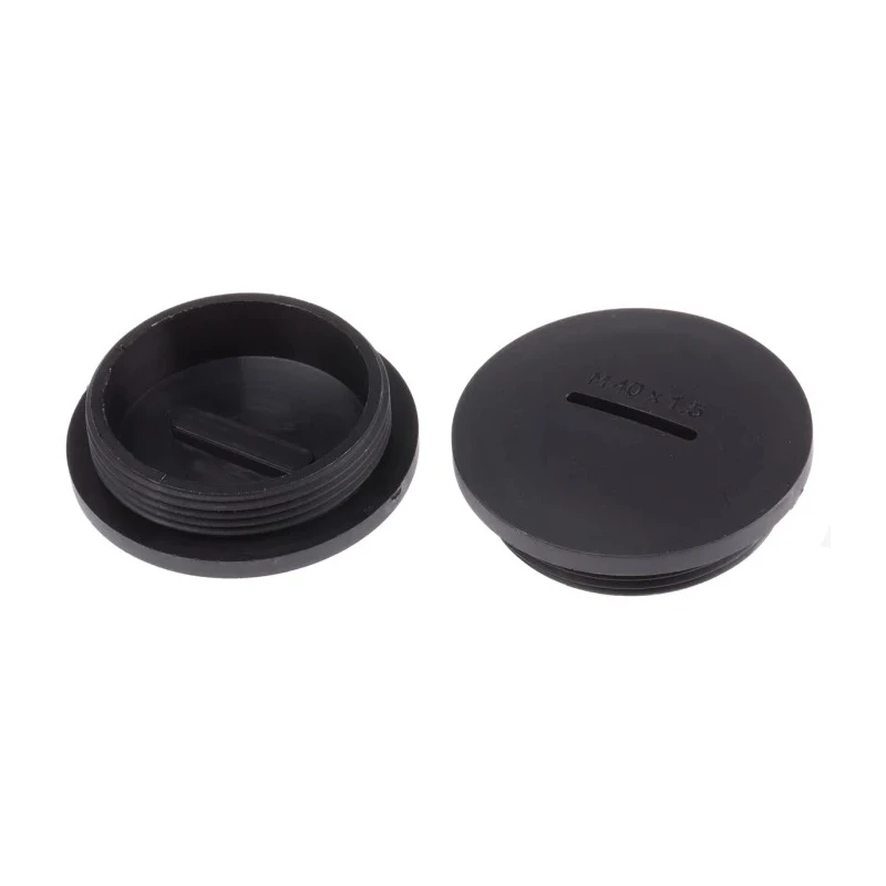 RS PRO Cable Gland Plug Threaded M40 Polyamide 66 Black 45.8 mm Diameter 865-9758