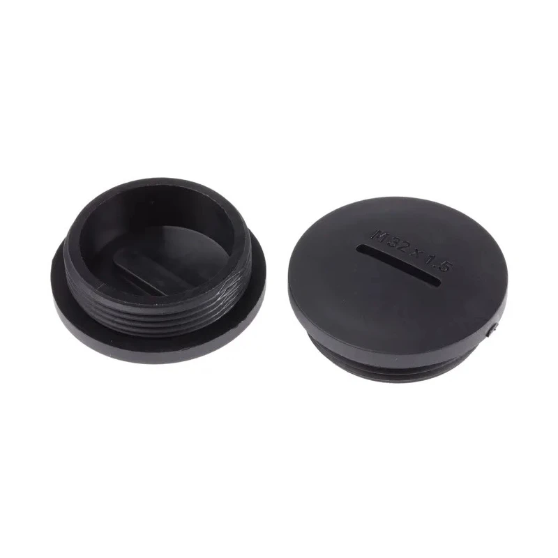 RS PRO Cable Gland Plug M32 Thread Polyamide 66 Black 36.6 mm Diameter 865-9754