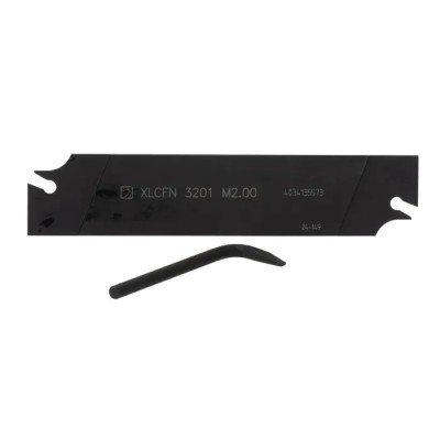 Pramet Grooving Bar ZUM External Threading Lathe Part with 90° Approach Angle, 150 mm Length, 32 mm Height XLCFN 3201 M 2.00