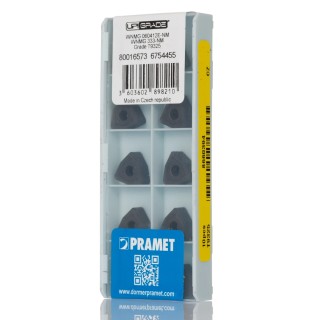 Pramet Lathe Part Lathe Insert 4.76 mm Height, 93° Approach Angle, 6.5 mm Length WNMG 060412E-NM:T9325