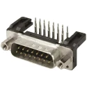 HARTING 15 Way Right Angle 2.74 mm Pitch Through Hole D-Sub Connector with 4 to 40 UNC Male 09662227803