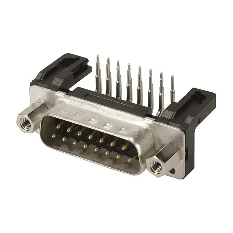 HARTING 15 Way Right Angle 2.74 mm Pitch Through Hole D-Sub Connector with 4 to 40 UNC Male 09662227803