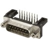 HARTING 15 Way Right Angle 2.74 mm Pitch Through Hole D-Sub Connector with 4 to 40 UNC Male 09662227803