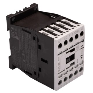 Eaton Contactor DILM, 24V DC Coil, 3-Pole, 15 A, 7.5 kW, 400V AC, Screw Clamp Terminals 290073 DILM15-10(24VDC)