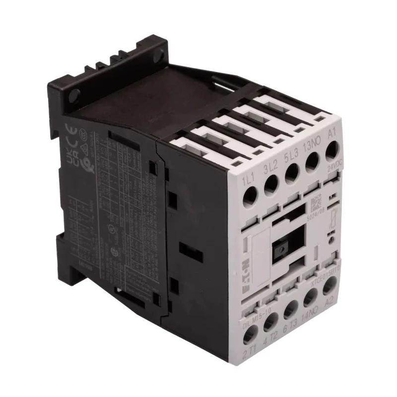 Eaton Contactor DILM, 24V DC Coil, 3-Pole, 15 A, 7.5 kW, 400V AC, Screw Clamp Terminals 290073 DILM15-10(24VDC)