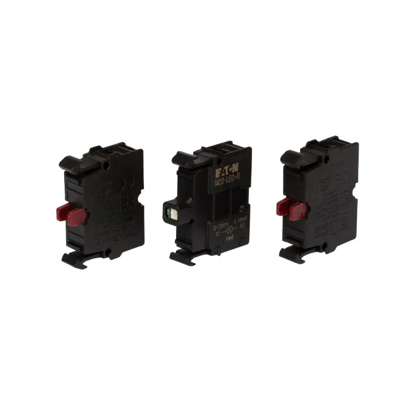 Eaton M22 Series Pull Release Illuminated Emergency Stop Push Button Panel Mount 22mm Cutout 2 NC 73000194 M22-PVL-K02-R