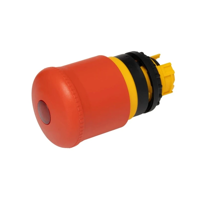 Eaton M22 Series Pull Release Illuminated Emergency Stop Push Button Panel Mount 22mm Cutout 2 NC 73000194 M22-PVL-K02-R
