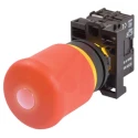 Eaton M22 Series Pull Release Illuminated Emergency Stop Push Button Panel Mount 22 mm Cutout 2 NO/2 73000196 M22-PVL-K12-R