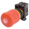 Eaton M22 Series Pull Release Illuminated Emergency Stop Push Button Panel Mount 22 mm Cutout 2 NO/2 73000196 M22-PVL-K12-R