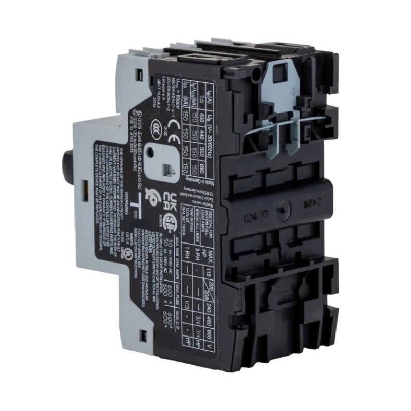 Eaton Motor Protection Circuit Breaker PKZM0 Series 1 to 1.6 A Current Rating, 690V AC, 3 Poles 265336 PKZM0-1,6/AK