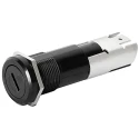 Schurter 16A Panel Mount Fuse Holder, 1P Pole, Mini Fuse Compatible, 500V, FUL Series 0031.2303
