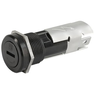Schurter 16A Panel Mount Fuse Holder, 1P-Pole, Mini Size, Thermoset Body, 250V AC, IP67 Rated 0031.2201