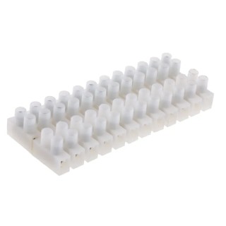 RS PRO Non-Fused Terminal Block 12-Way 14AWG Wire 20A Screw Termination 450V Polyamide 66 865-9821