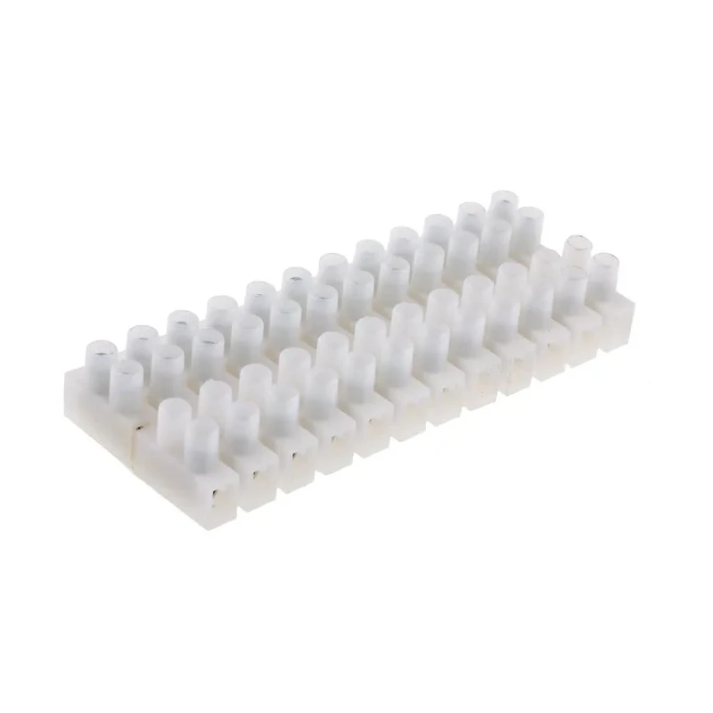RS PRO Non-Fused Terminal Block 12-Way 14AWG Wire 20A Screw Termination 450V Polyamide 66 865-9821