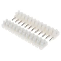 RS PRO Non-Fused Terminal Block, 12-Way, 12AWG Wire, 24A Screw Termination 450V 8mm Pitch 865-9830