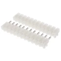RS PRO Non-Fused Terminal Block, 12-Way, 12AWG Wire, 24A Screw Termination 450V 8mm Pitch 865-9830