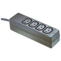 Bulgin 10A 250V 4 Gang Socket Bar with 2m Cord IEC C13 PXD201
