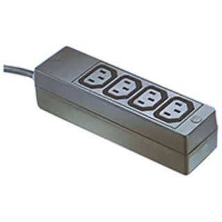 Bulgin 10A 250V 4 Gang Socket Bar with 2m Cord IEC C13 PXD201
