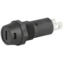 Schurter 16A Panel Mount Fuse Holder, 1 Pole, Compatible with Mini Fuse, 400V AC, Thermoplastic Body, Model 3101.0210