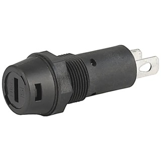 Schurter 16A Panel Mount Fuse Holder, 1 Pole, Compatible with Mini Fuse, 400V AC, Thermoplastic Body, Model 3101.0210