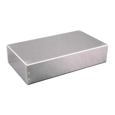 Hammond 1444 Series Natural Lid Aluminium Enclosure 102 mm x 432 mm x 254 mm 1444-33