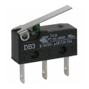 ZF Straight Lever Micro Switch with Quick Connect Terminal, 100mA, 250 V AC, SPCO Contact Configuration, IP50 DB3C-B1LB