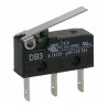 ZF Straight Lever Micro Switch with Quick Connect Terminal, 100mA, 250 V AC, SPCO Contact Configuration, IP50 DB3C-B1LB