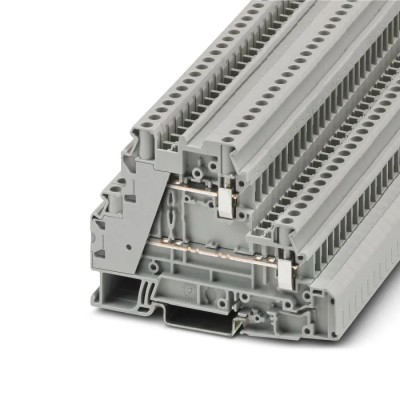 Phoenix Contact Multi Level Terminal Block Grey 4 Positions 500V Screw Termination UT 4-L/L 3214362