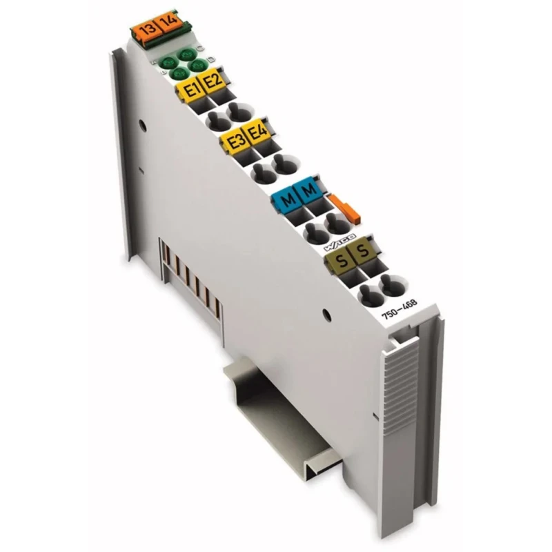 WAGO PLC I/O Module Analogue I/O Module DIN Rail Mount 4 I/Os 60°C G4 Series 12mm x 100mm x 69.8mm 750-468