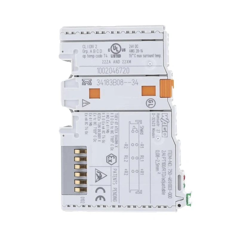 WAGO PLC I/O Module G4 Analogue 2-Channel Analogue Input DIN Rail Mounted 750-461/003-000
