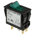 Schurter Thermal Circuit Breaker 6A 2-Pole Panel Mount Snap-In Terminal Rocker Reset TA35 TA45 Series 4430.0990