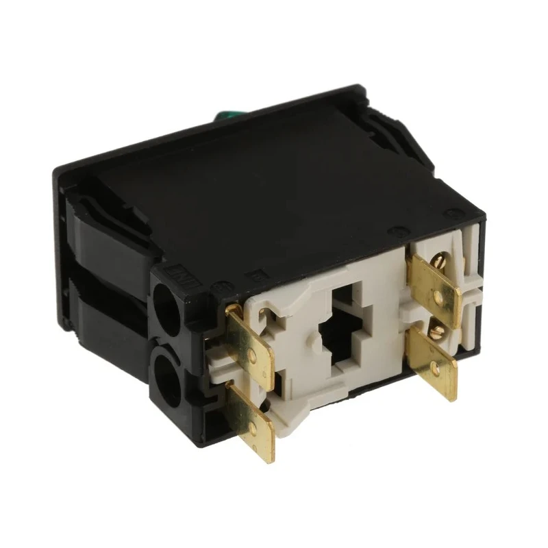 Schurter Thermal Circuit Breaker 6A 2-Pole Panel Mount Snap-In Terminal Rocker Reset TA35 TA45 Series 4430.0990