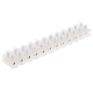 RS PRO Non-Fused Terminal Block 12-Way 8AWG Wire 57A Screw Terminal 400V 80°C 867-0963