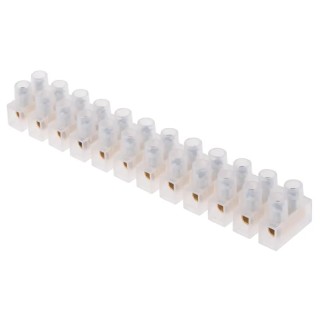 RS PRO Non-Fused Terminal Block 12-Way, 7AWG Wire Size, 61A Current Screw Termination 400V 80°C 867-0972