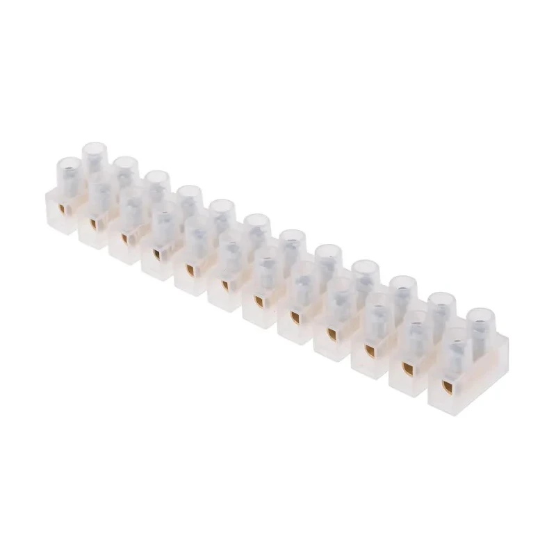 RS PRO Non-Fused Terminal Block 12-Way, 7AWG Wire Size, 61A Current Screw Termination 400V 80°C 867-0972