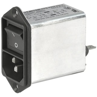 Schurter 4302.5313, 250V AC 4A Screw IEC Connector Male 2 Pole Quick Connect 4302.5313