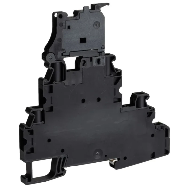 Phoenix Contact Fuse Modular Terminal Block UT 4-PE/L/HESILED 60 3-Level Black, 0.14mm²-6mm², 28A, 500V 3214322