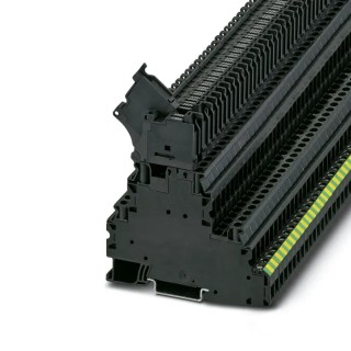 Phoenix Contact Fused DIN Rail Terminal Black, 0.14mm² to 6 mm², 3-Level, 28A, 500V, Screw Termination UT 3214323