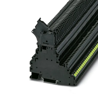 Phoenix Contact Fused DIN Rail Terminal Black, 0.14mm² to 6 mm², 3-Level, 28A, 500V, Screw Termination UT 3214323
