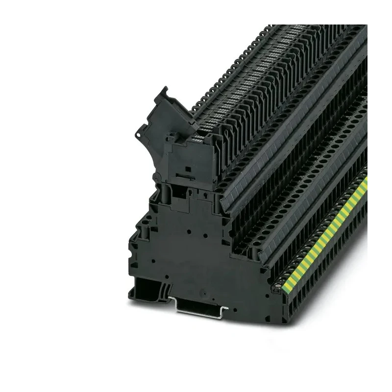 Phoenix Contact Fused DIN Rail Terminal Black, 0.14mm² to 6 mm², 3-Level, 28A, 500V, Screw Termination UT 3214323