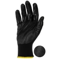 RS PRO Black Polyester Work Gloves Size 10/XL Nitrile Coated 24 Gloves 869-1572
