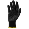 RS PRO Black Polyester Work Gloves Size 10/XL Nitrile Coated 24 Gloves 869-1572